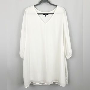 Ivory Lulu’s Shifting Dears Long Sleeve Dress